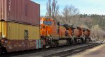 BNSF 4562 with 6007 and 3802